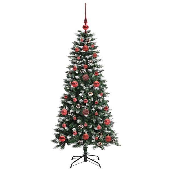 vidaXL &Aacute;rbol de Navidad artificial Verde 120 cm PVC, Pl&aacute;stico y Acero