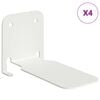 vidaXL Estante Flotante Invisible 4 uds. 6 x 11 x 6,5 cm