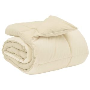 vidaXL Edred&oacute;n de Invierno 135 x 200 cm Invierno Crema Transpirable