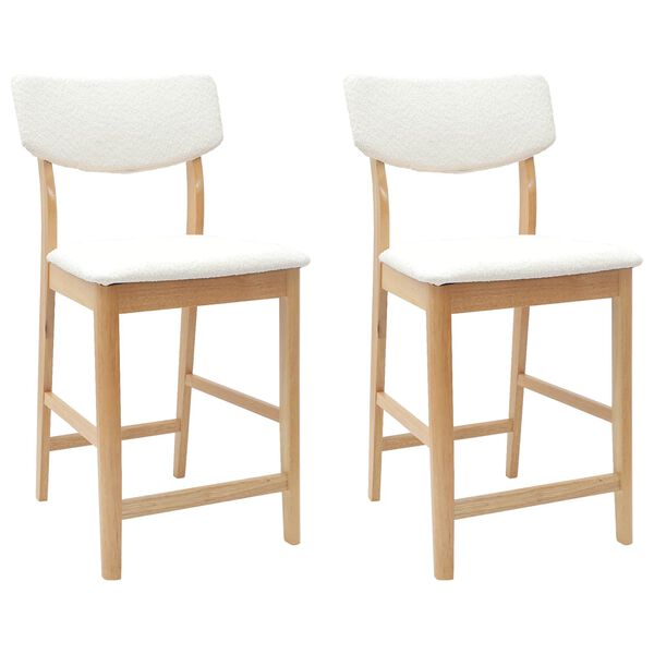 vidaXL Sillas de comedor 2 pcs Natural 48 x 49 x 95 cm