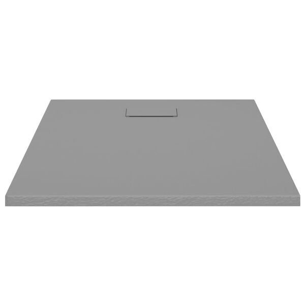 vidaXL Plato de ducha SMC gris 100x80 cm