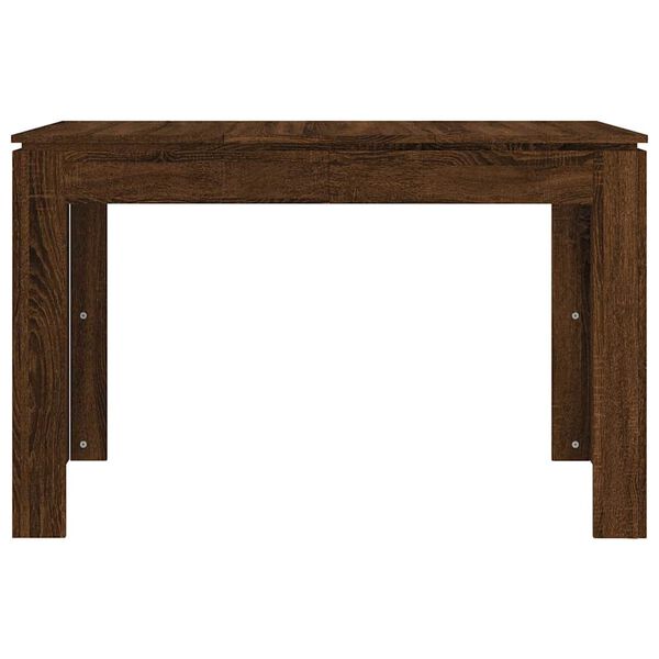 vidaXL Mesa de comedor madera de ingeniería marrón roble 120x60x76 cm