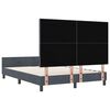 vidaXL Cama tipo Box Spring Gris oscuro 140 x 200 cm Terciopelo