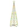 vidaXL &Aacute;rbol de Navidad c&oacute;nico 500 LED de colores 100x300 cm