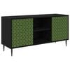 vidaXL Mueble de TV GELEEN 102 x 33 x 51 cm Roble Negro