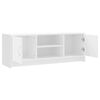 vidaXL Mueble de TV madera de ingenier&iacute;a blanco 102x30x37,5 cm