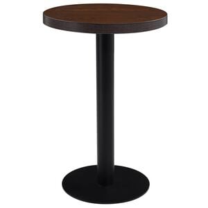 vidaXL Mesa de bistr&oacute; MDF marr&oacute;n oscuro 50 cm