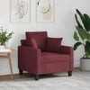 vidaXL Sill&oacute;n de tela rojo tinto 60 cm