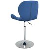 vidaXL Silla de comedor giratoria de terciopelo azul