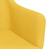 vidaXL Sillas de comedor giratorias 2 unidades tela amarillo