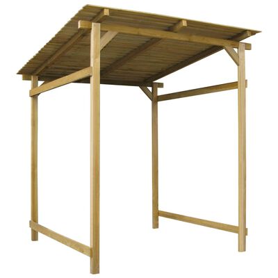 Cobertizo de almacenamiento de madera para jardín 180 x 200 x 200 cm