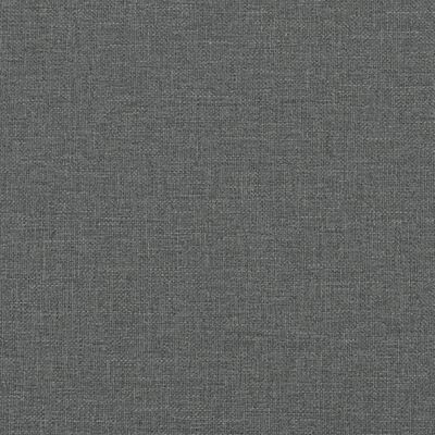 vidaXL Banco de comedor acero y tela gris oscuro 62x32x45 cm