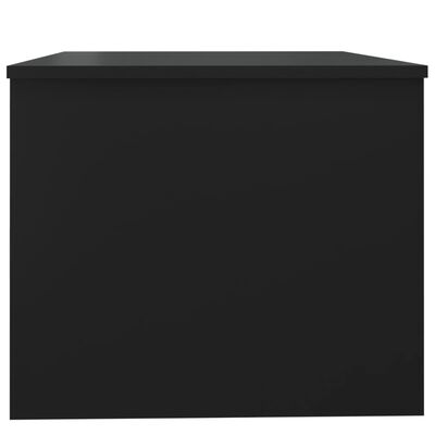 vidaXL Mesa de centro madera contrachapada negra 80x50x42,5 cm