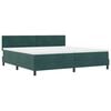 vidaXL Cama Box Spring LED Verde oscuro 200 x 200 cm Terciopelo