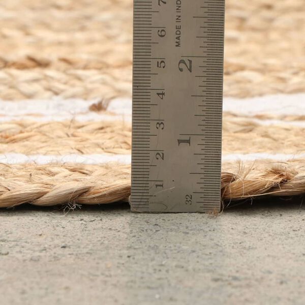 Dutch Lifestyle Alfombra Jaipur Classic redonda natural y crema 150 cm