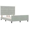 vidaXL Cama tipo Box Spring Gris claro 160 x 200 cm Terciopelo