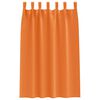vidaXL Cortinas Opacas con Anillas 2 pcs Naranja Brillante