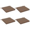vidaXL Cojines de Asiento de 4 Piezas SOEST 4 uds. 100% Poli&eacute;ster