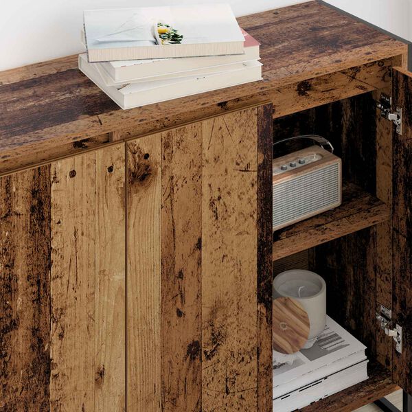 vidaXL Armario auxiliar Madera Vieja 96,5 x 30 x 75 cm