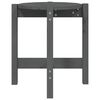 vidaXL Mesa de centro de madera maciza de pino gris &Oslash;42,5x45 cm
