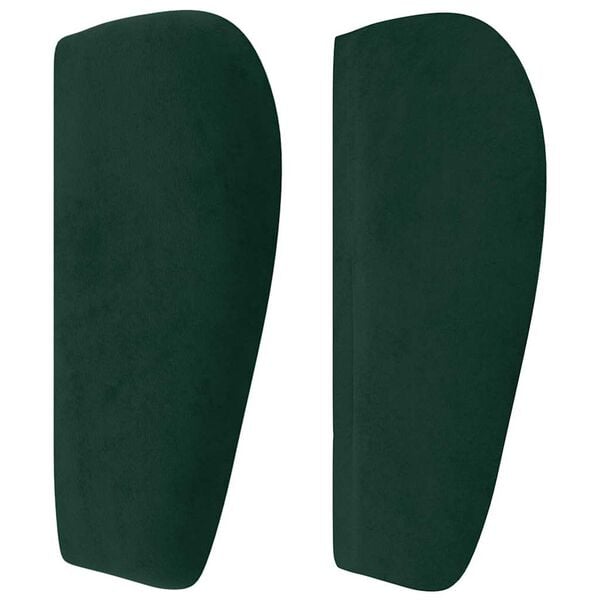 vidaXL Cabecero de terciopelo verde oscuro 93x23x78/88 cm