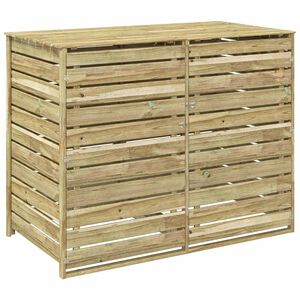 vidaXL Almacenamiento para contenedores de basura con ruedas 240 L