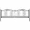 vidaXL Puerta de Cerca con Punta de Lanza KAMPEN 404 x 125 cm Acero