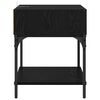 vidaXL Mesita de Noche 2 pcs Roble Negro 40 x 40 x 50 cm
