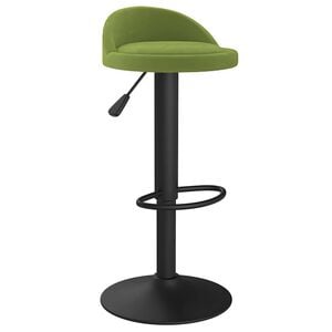 vidaXL Taburete de cocina de terciopelo verde claro