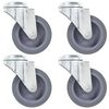 vidaXL Ruedas giratorias con agujero pasador 4 unidades 75 mm