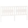 vidaXL Cabecero de cama madera maciza de pino blanco 185,5x4x100 cm