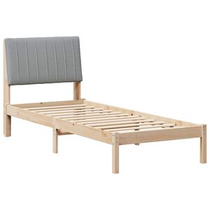 vidaXL Estructura de cama Marr&oacute;n 80 x 200 cm Madera de pino macizo