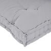 vidaXL Coj&iacute;n para Sof&aacute; Pallet 2 pcs Gris 120 x 80 x 38 cm Tela