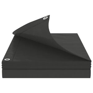 vidaXL Lona con ojales Gris antracita 2 x 3 m 90 gsm PE