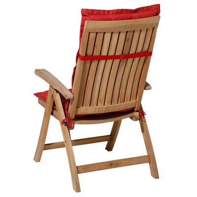 Madison Cojín de silla con respaldo alto Panama 123x50cm rojo