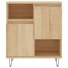 vidaXL Aparador de madera contrachapada roble Sonoma 60x35x70 cm