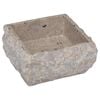 vidaXL Lavabo gris m&aacute;rmol 30x30x13 cm
