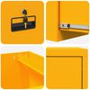 vidaXL Mueble archivador 2 pcs Amarillo Mostaza 44 x 50 x 106.5 cm