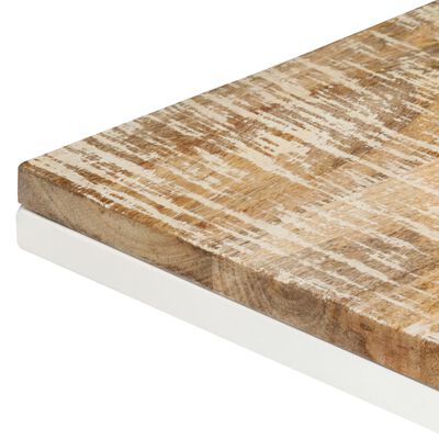 vidaXL Mesa auxiliar de madera maciza de mango 35x45x65 cm