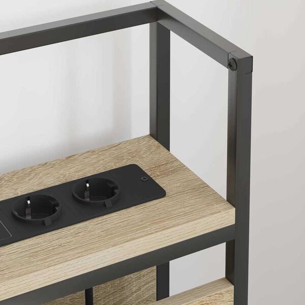 vidaXL Cabecera de almacenamiento con estante Roble Sonoma 75 cm