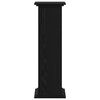 vidaXL Soporte de plantas Roble Negro 33 x 33 x 100 cm