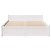 vidaXL Estructura de cama sin colch&oacute;n madera de pino blanca 140x190 cm