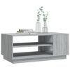 vidaXL Mesa de centro madera de ingenier&iacute;a gris Sonoma 102x55x43 cm