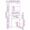 vidaXL Aparador alto con caj&oacute;n Madera envejecida 69,5 x 34 x 180 cm