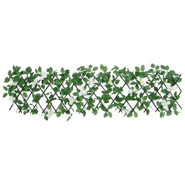 vidaXL Enrejado expansible de hiedra artificial verde 5 uds 180x30 cm