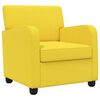 vidaXL Sill&oacute;n Amarillo Claro Tela