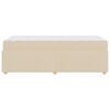 vidaXL Estructura de cama con colch&oacute;n Crema 80 x 200 cm tela