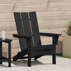 vidaXL Silla Adirondack Plegable Negro 74.5 x 80.5 x 90cm HDPE
