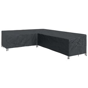 vidaXL Funda para muebles 355 x 275 x 80 cm Tela Oxford 210D Forma L