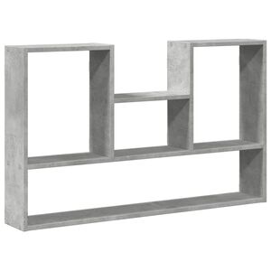 vidaXL Estanter&iacute;a de pared madera ingenier&iacute;a gris hormig&oacute;n 99x15x60 cm